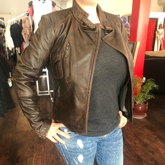 100% lamb skin leather jacket - Picture 3 of 4